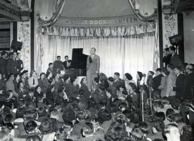 Bing Crosby at the Stage Door Canteen in NYC