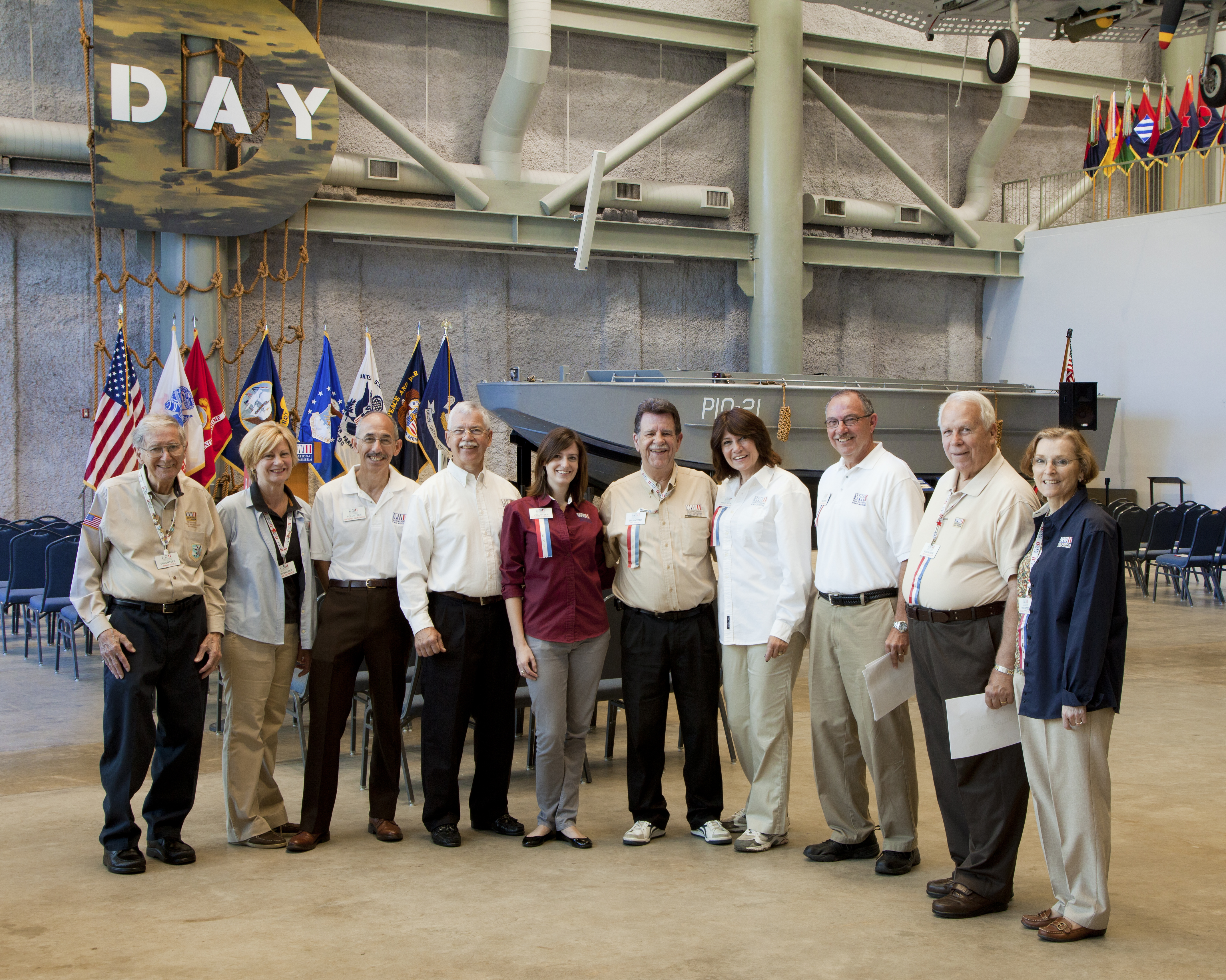 Volunteer staff at The National WWII Museum