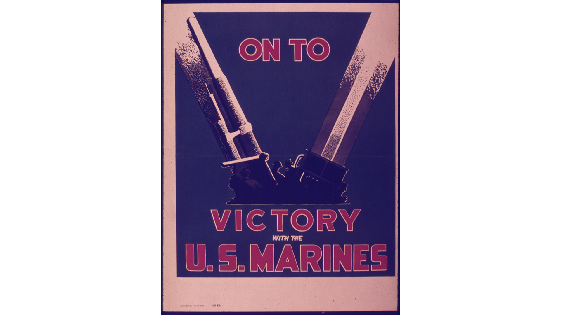Recruitment poster for the Marines.