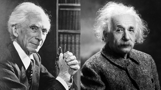 Bertrand Russell and Albert Einstein