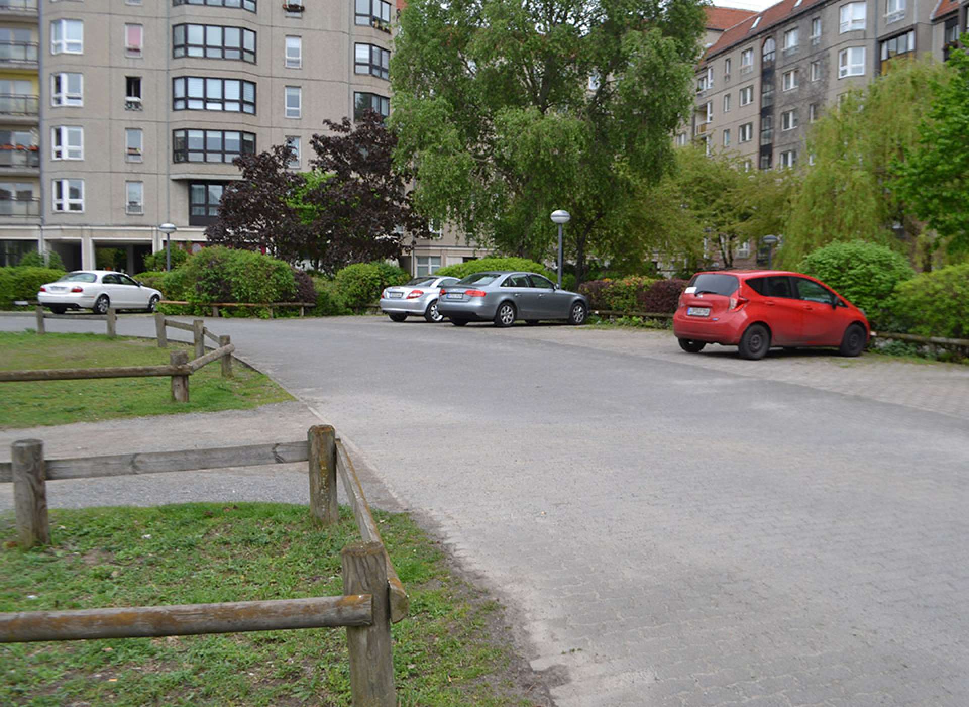 Adolf Hitler&#039;s Fuhrer bunker lies under this parking lot in Berlin today Courtesy Keith Huxen, PhD
