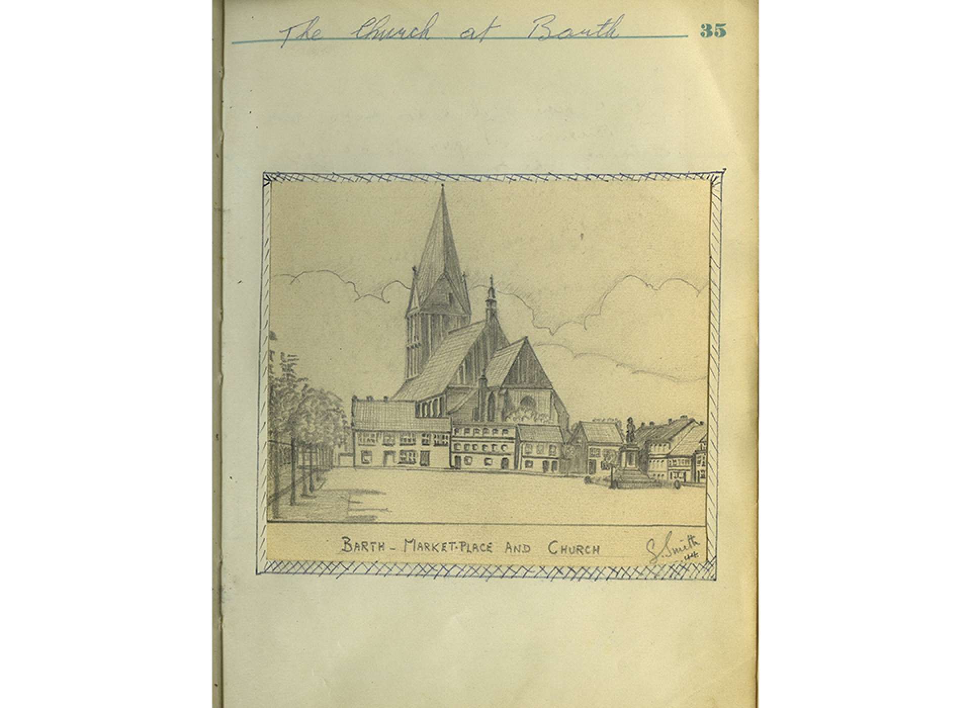 Sketch from Olaf Lambert’s diary, Gift of Olaf Lambert, 2001.361