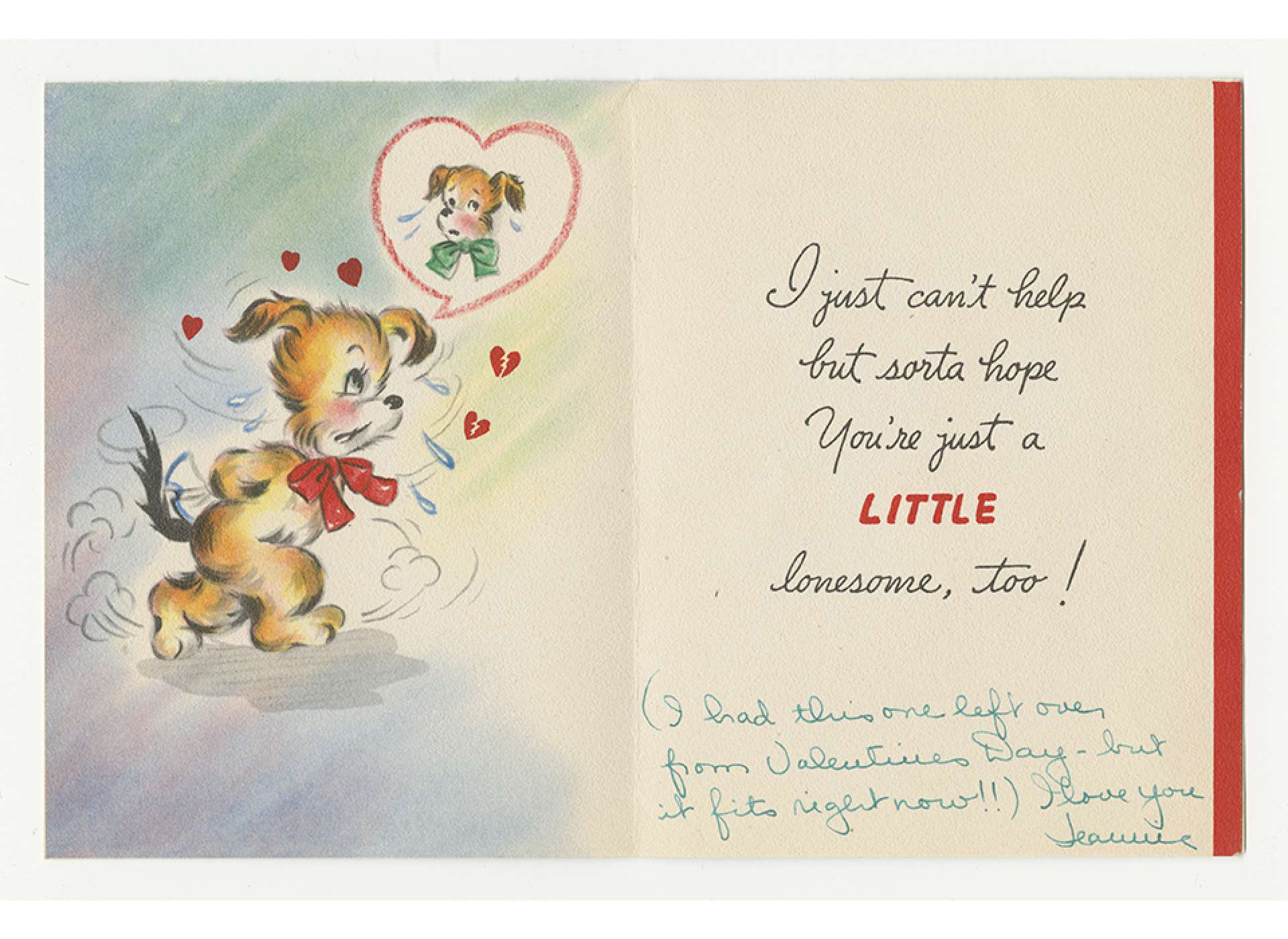 Valentines Day Letter World War II 