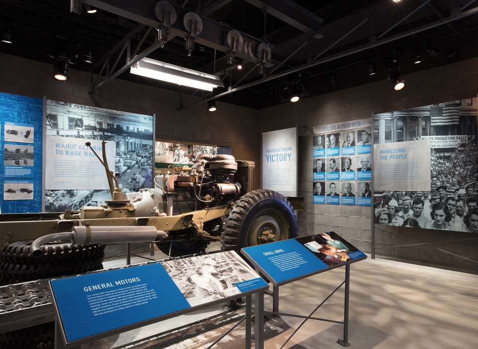 Manufacturing Victory gallery, General Motors display, Arsenal of Democracy