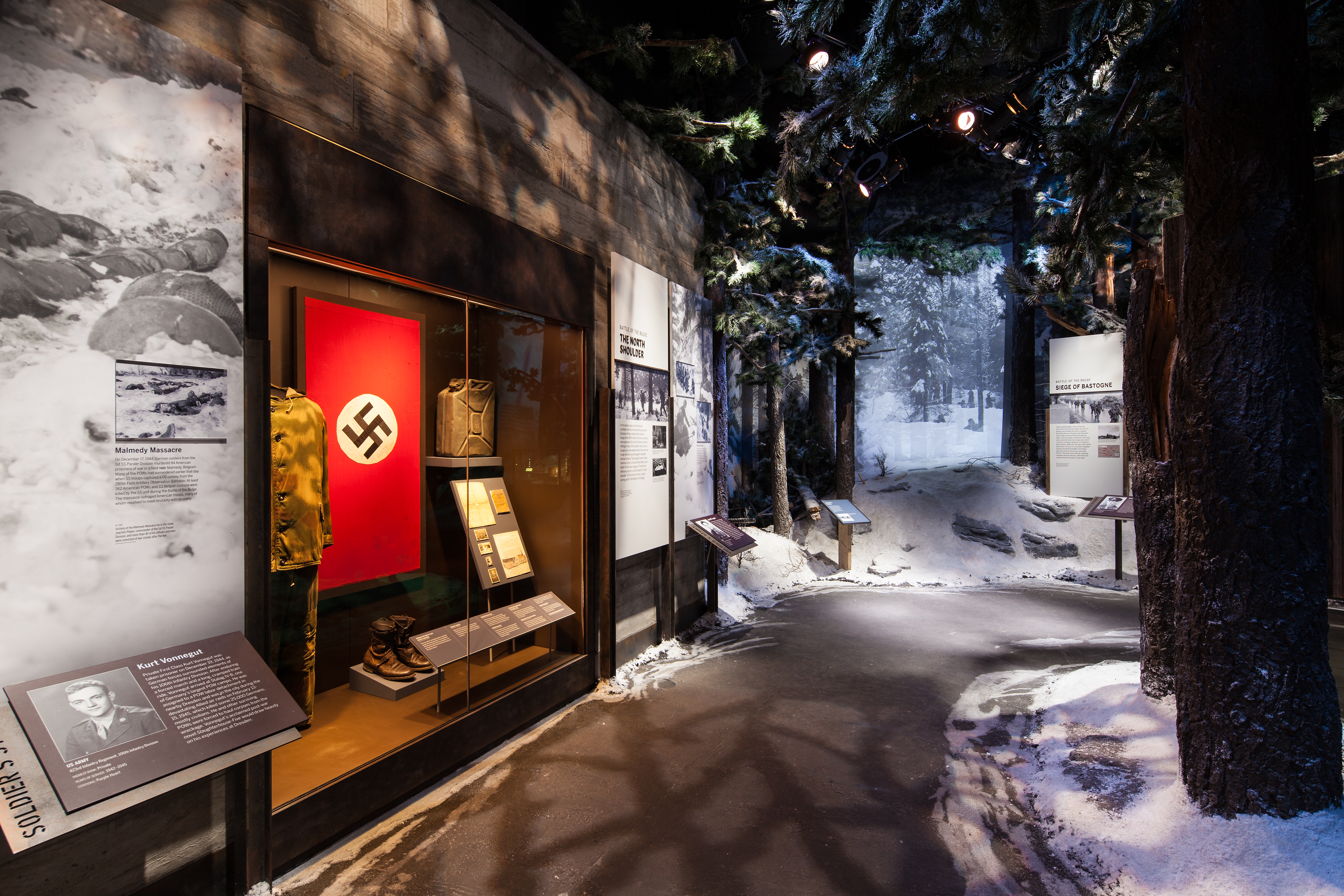 Battle of the Bulge Gallery, Nazi flag, Road to Berlin