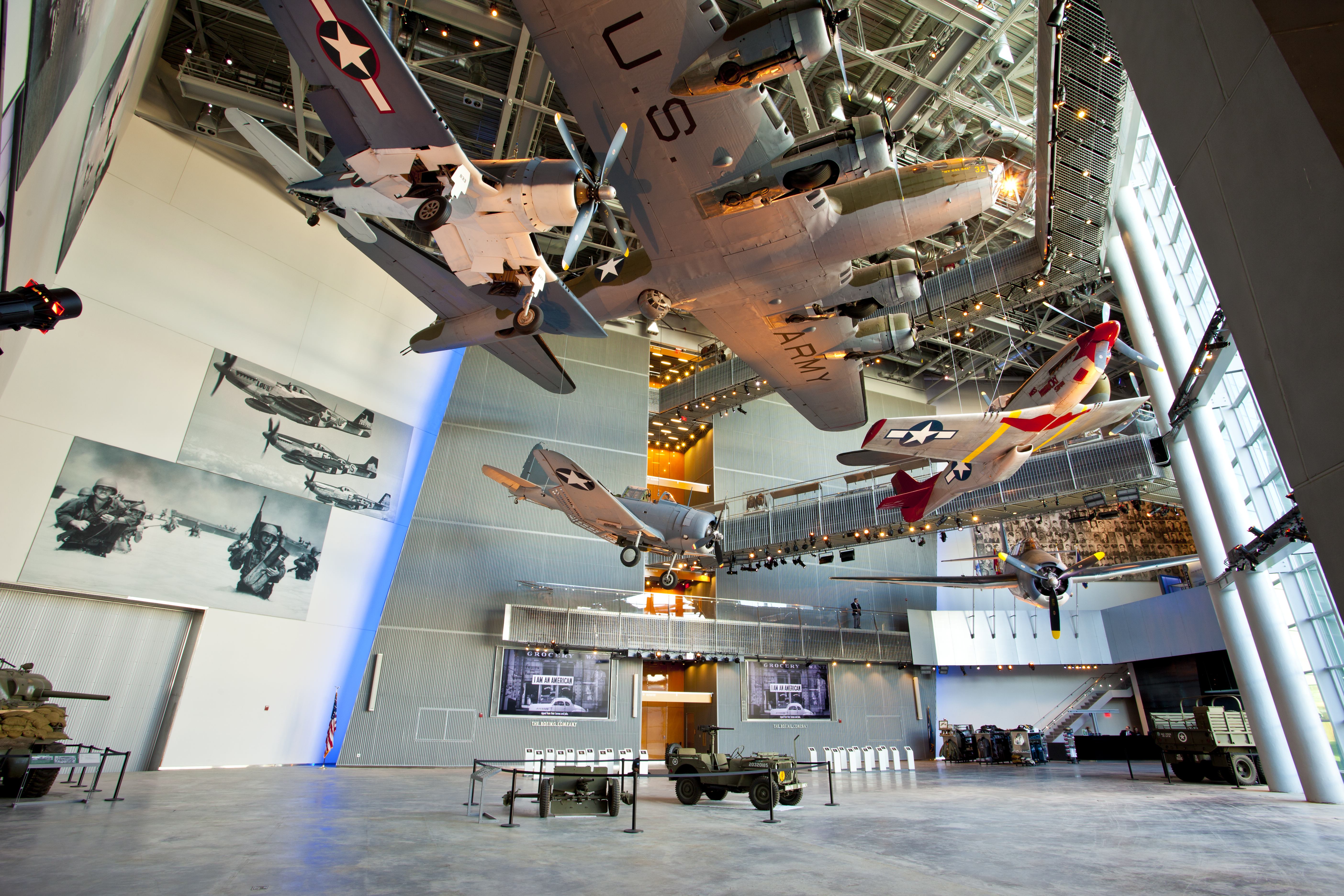 Underbelly of My Gal Sal and P-51 in US Freedom Pavilion