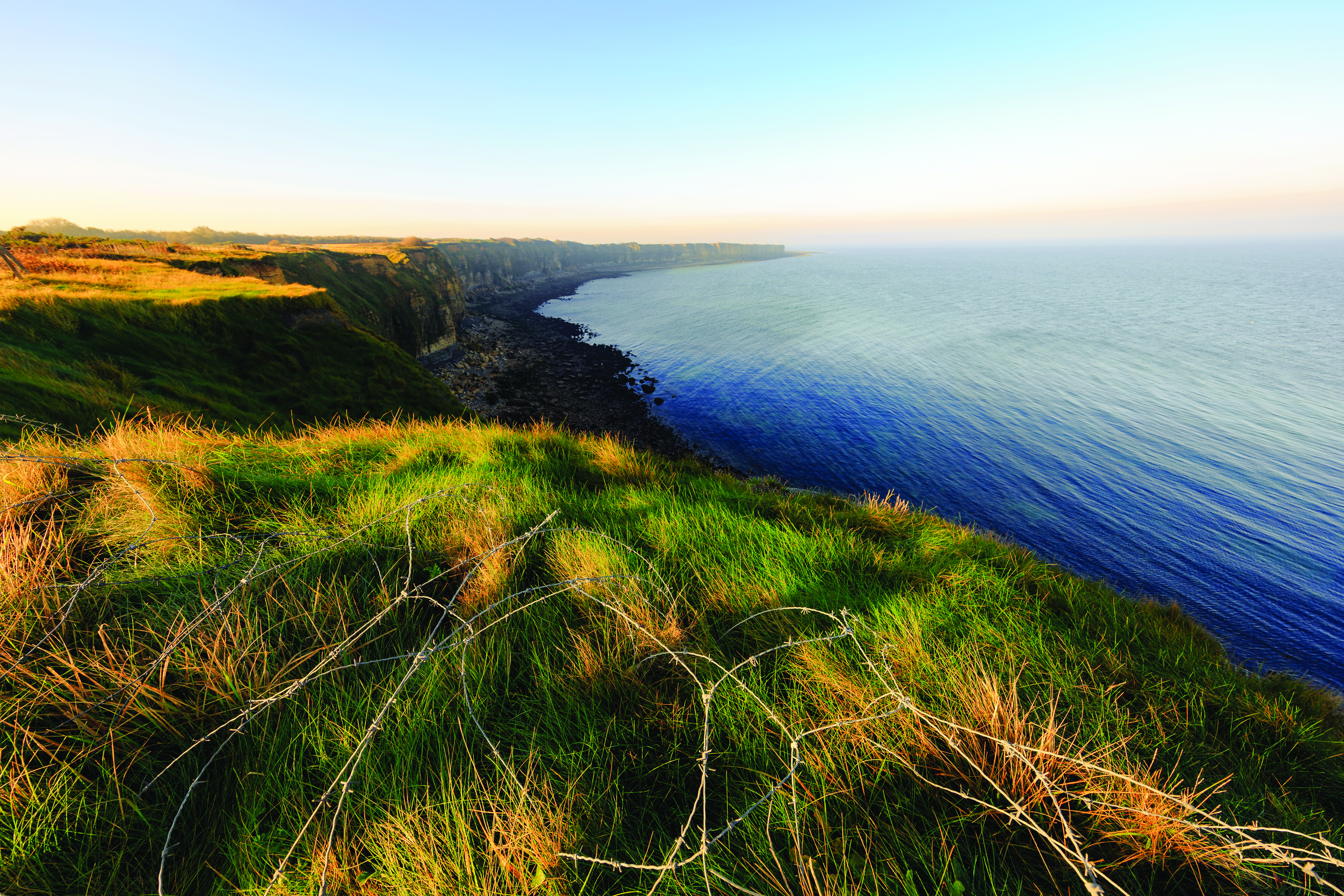 Normandy Cliffs overlooking the water