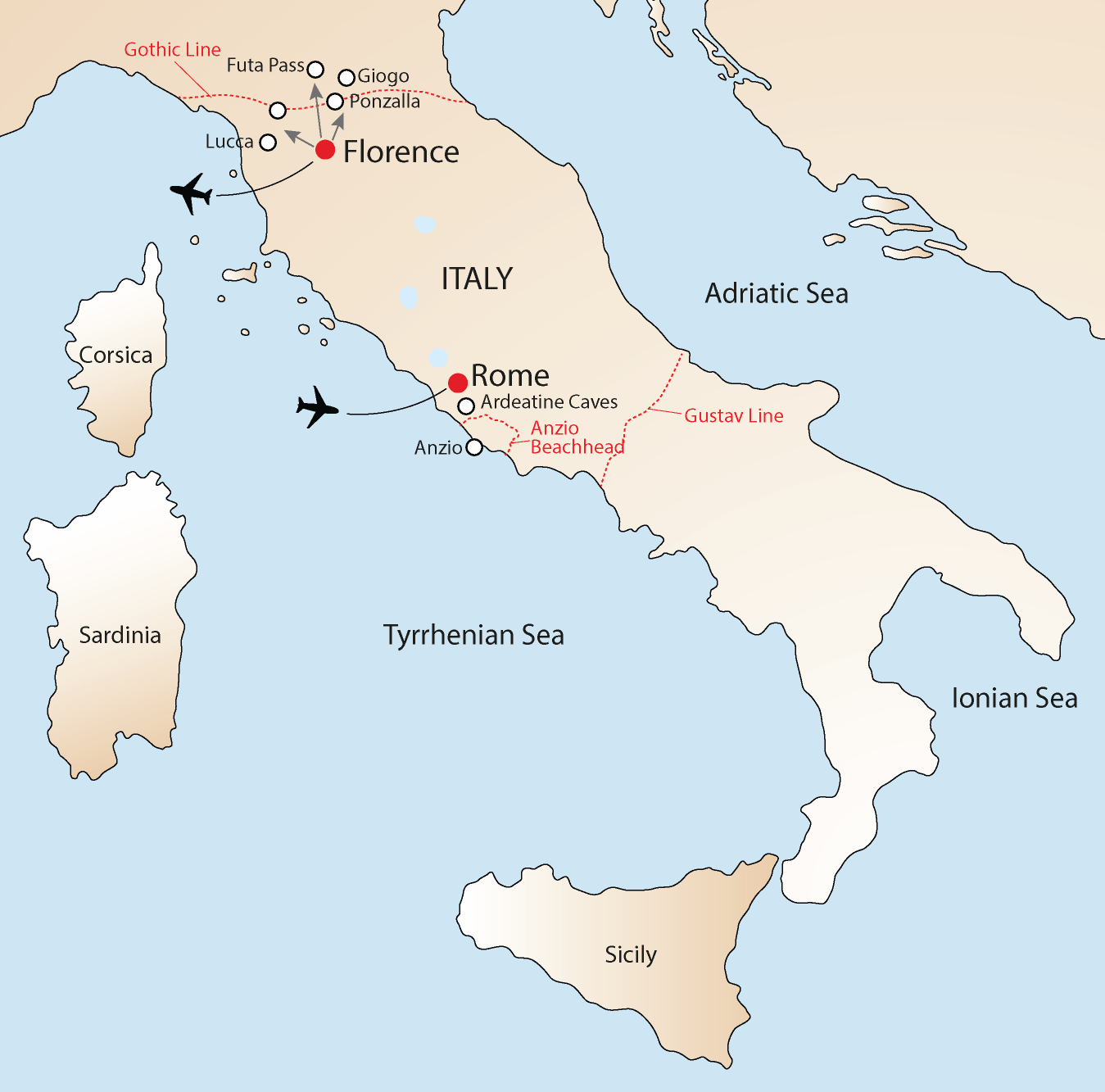 Map Of Anzio Italy Italy: 1944 | The National Wwii Museum | New Orleans