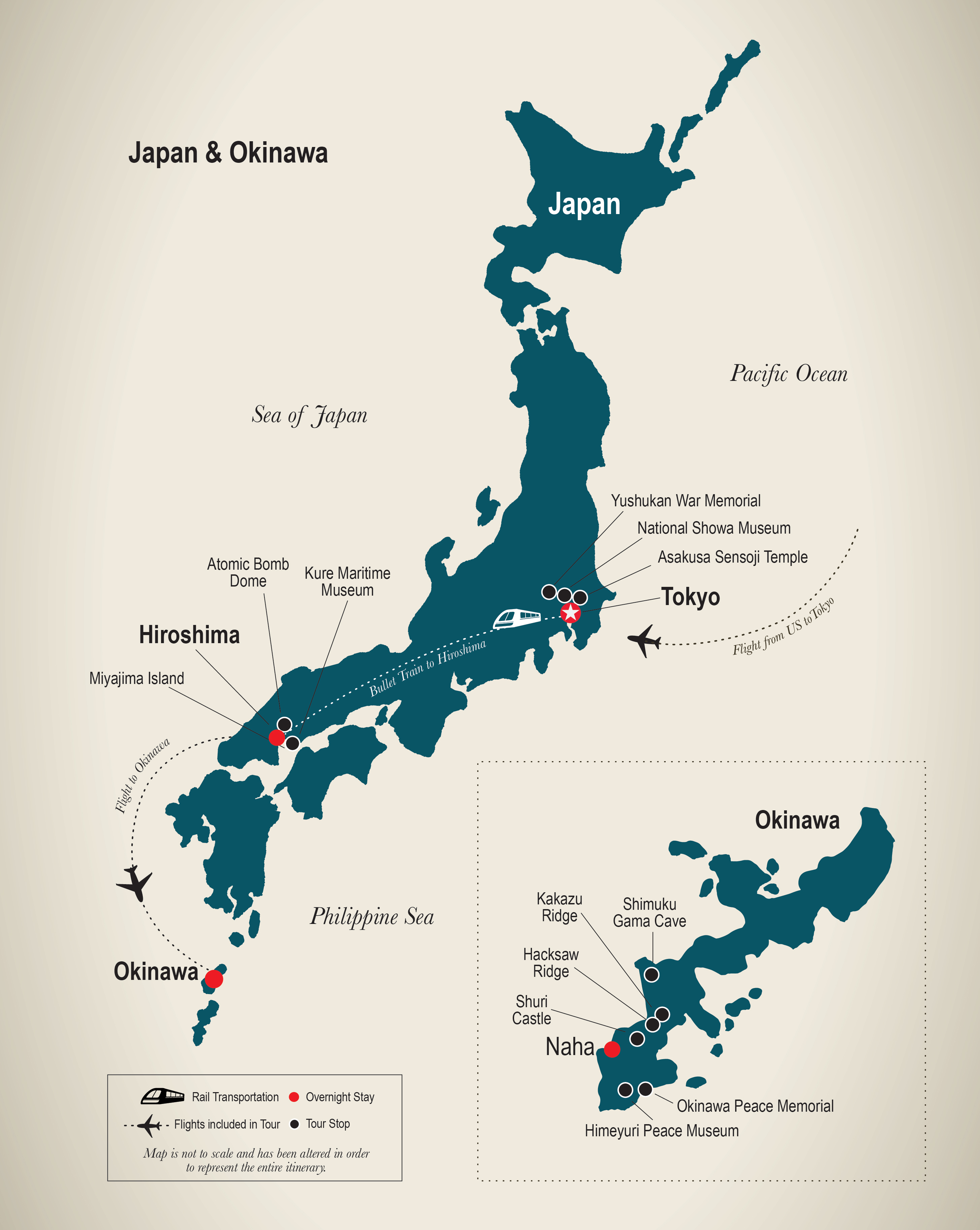 World Map Okinawa Japan