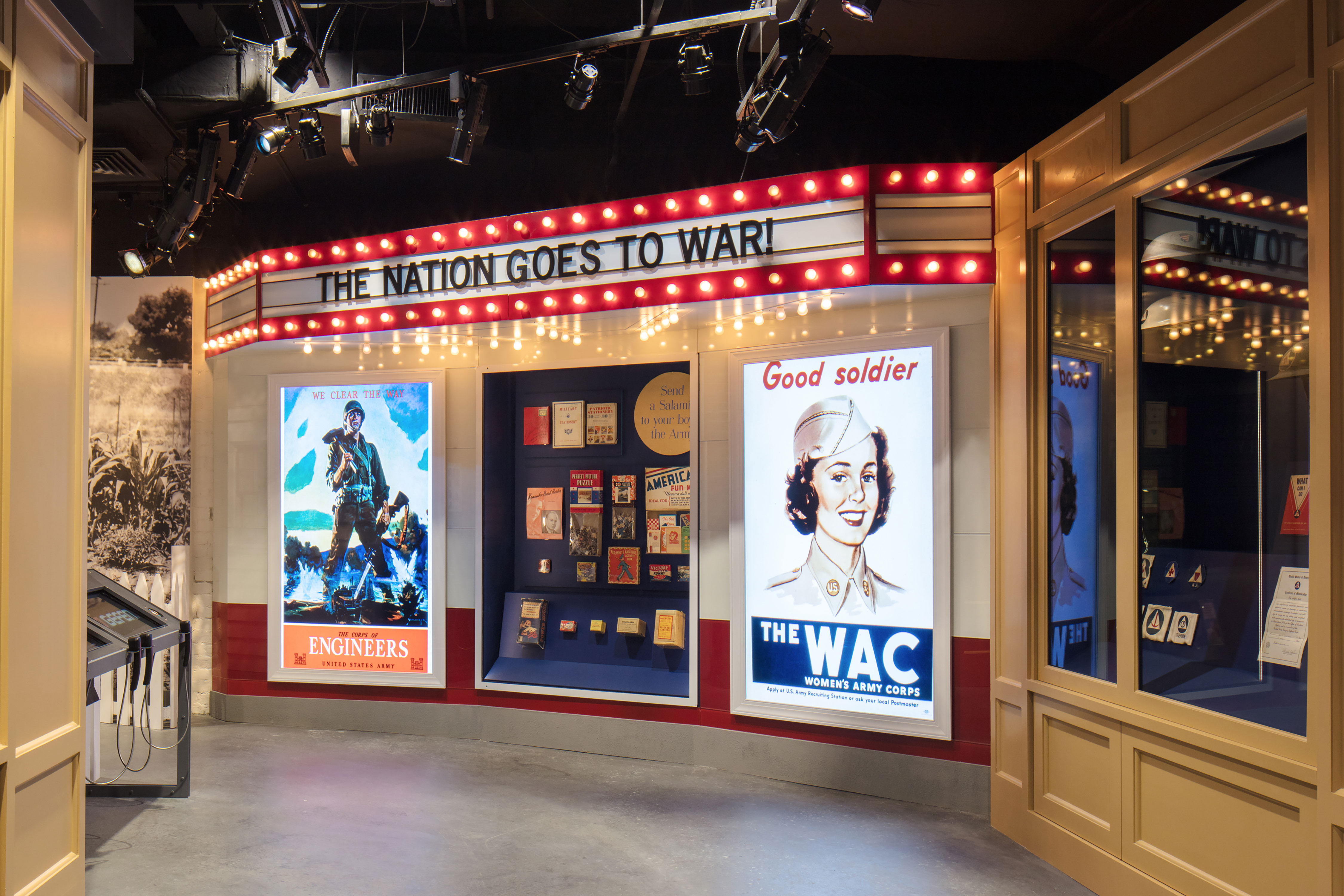 Arsenal of Democracy media exhibit at the National WWII Museum