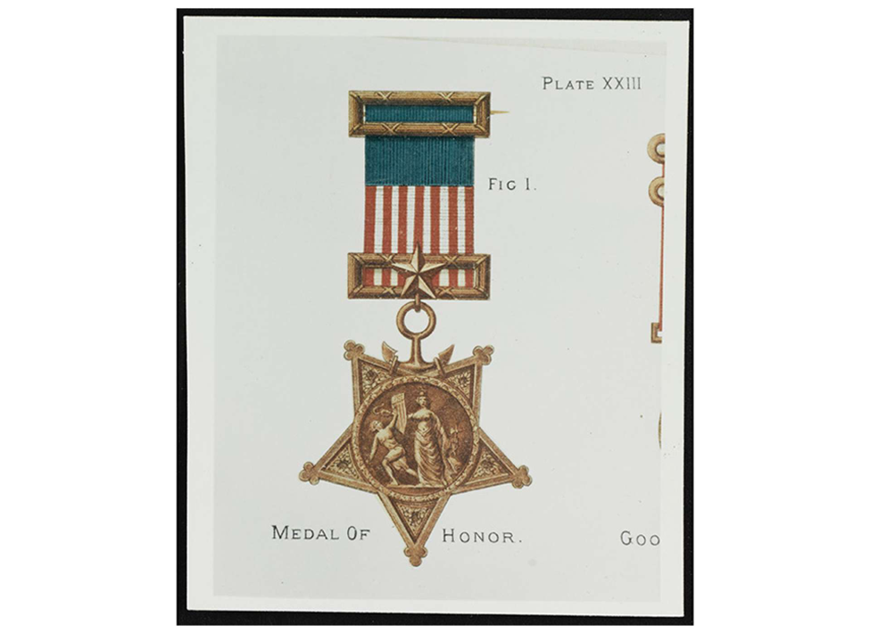 1886 US Navy Medal of Honor. Courtesy of US Naval History and Heritage Command.