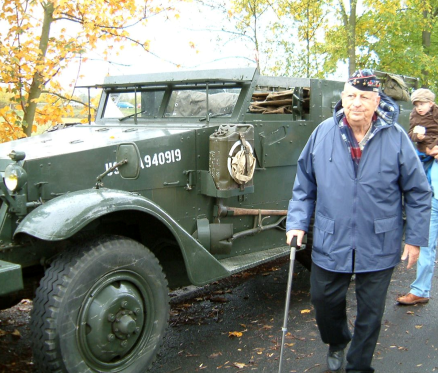 Major Abraham “Abe” Baum during a visit to Hammelburg in October 2005. 