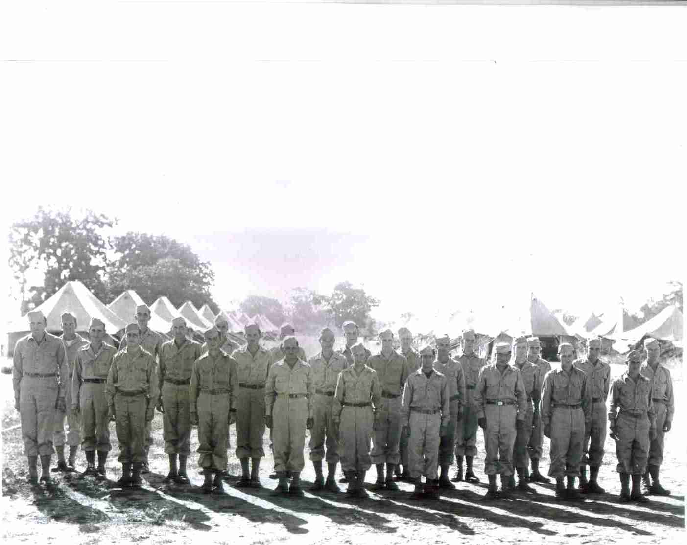 853 Engineer Aviation Battalion, Company C. Roll Call After the Attack,