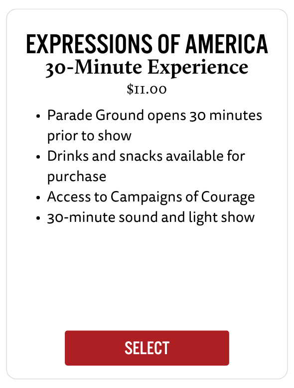 Expressions of America 30-Minute Experience