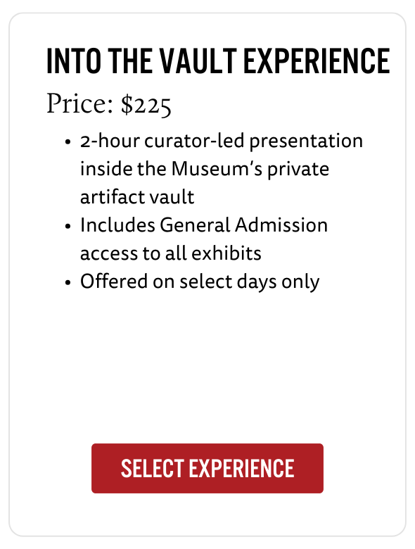 Into the Vault Experience