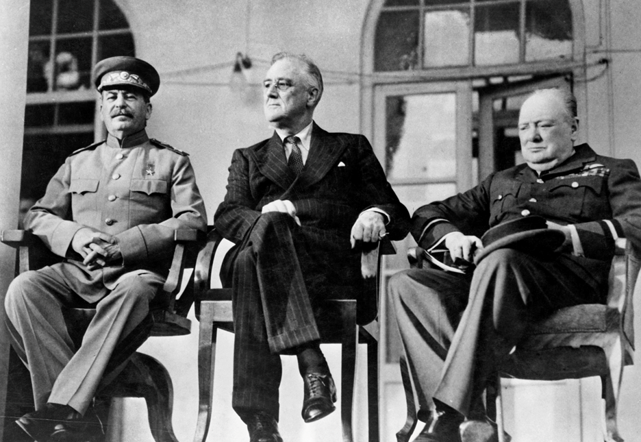 The ‘Big Three’: Soviet Premier Joseph Stalin, Roosevelt, and Churchill