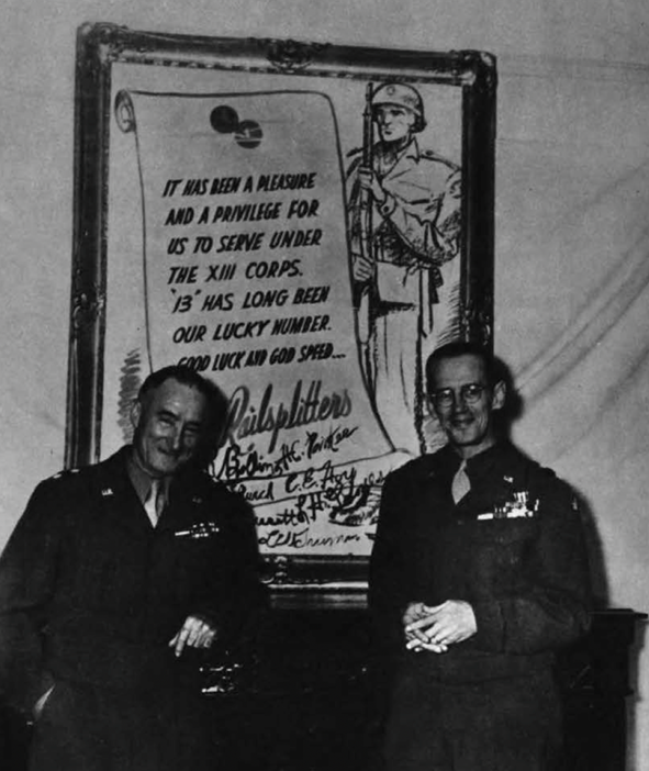 Major General Alexander R. Bolling (right) with Major General Gillem