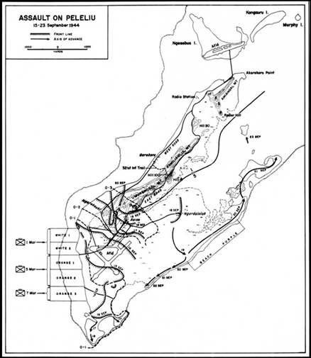 The 1st Marine Division’s assault on Peleliu