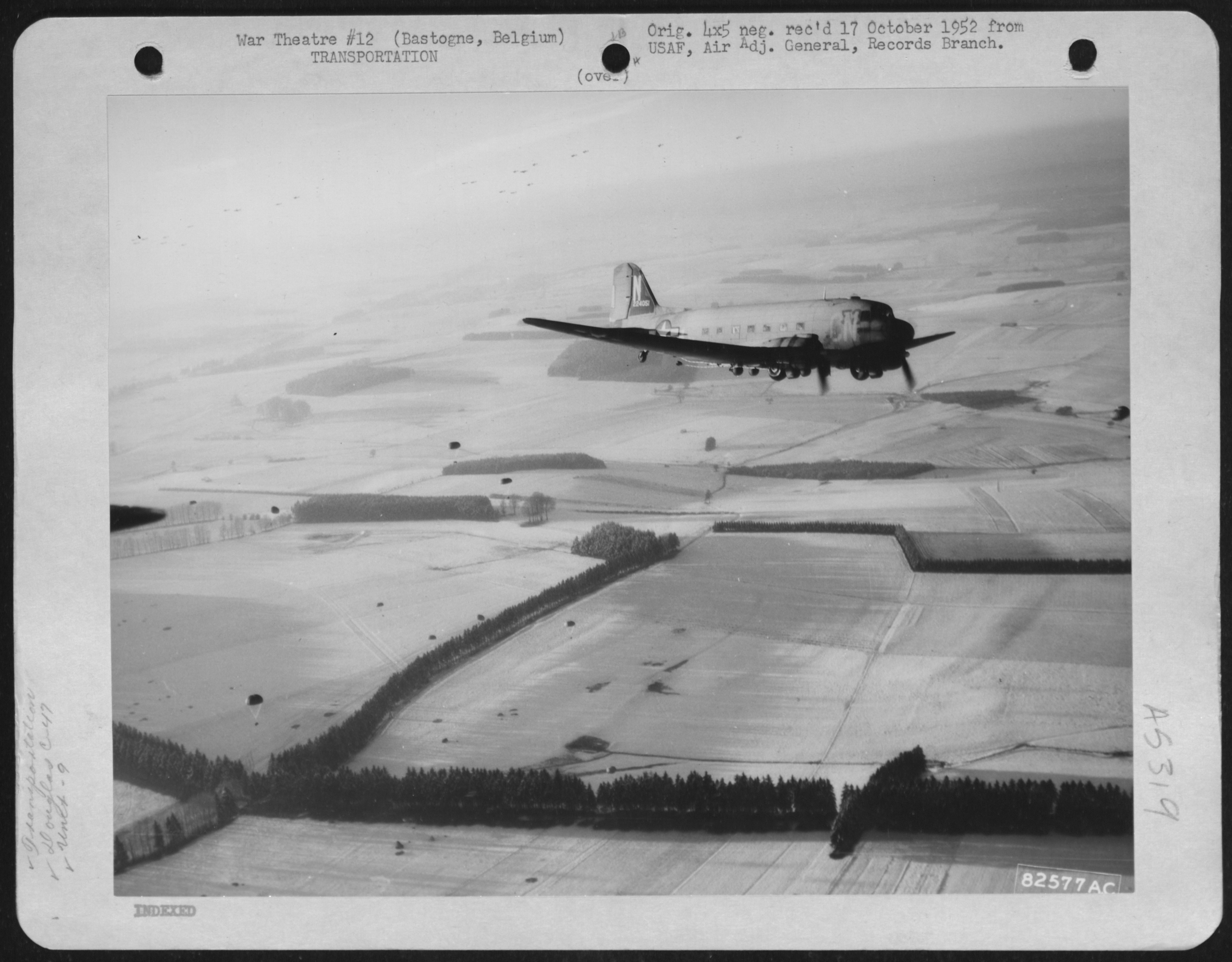 Douglas C-47 over Bastogne