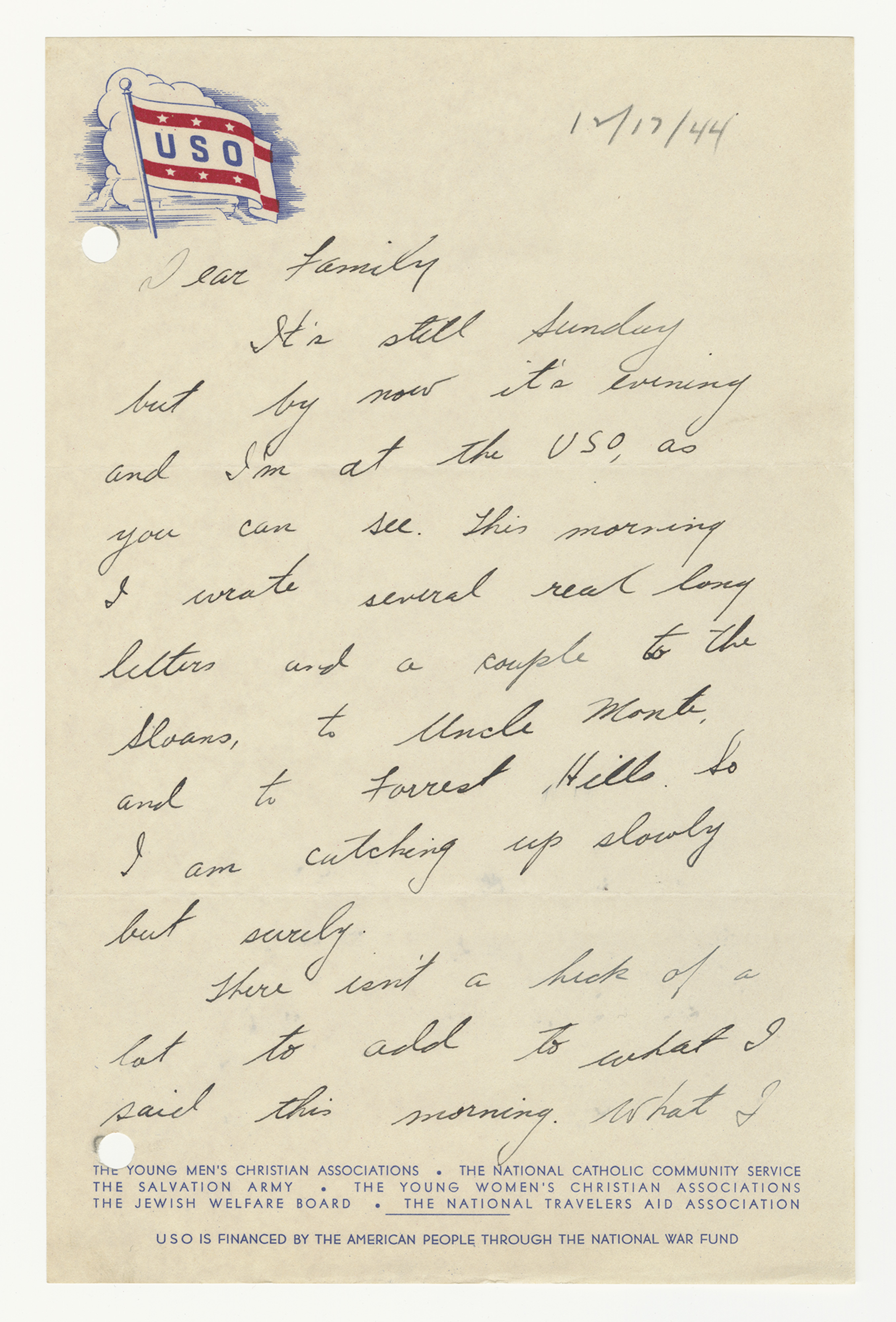 Correspondence from Robert Wolf