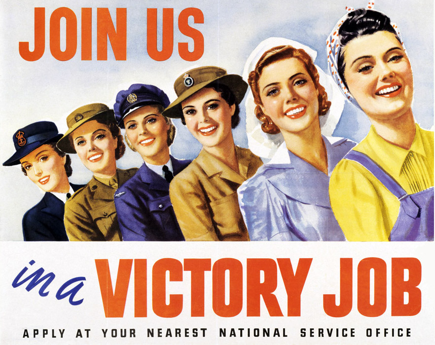 “Join Us in a Victory Job.” Illustration by Maurice Bramley