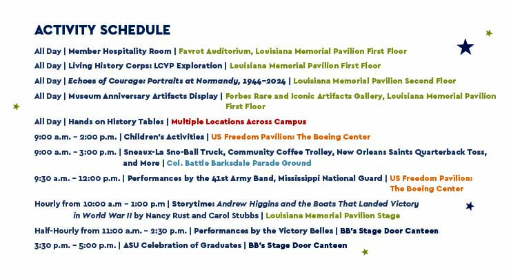 Family Day Schedule