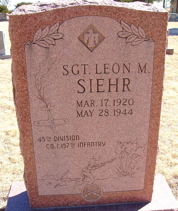 Sgt. Leon M. Siehr&#039;s Grave at Fairview Cemetery.