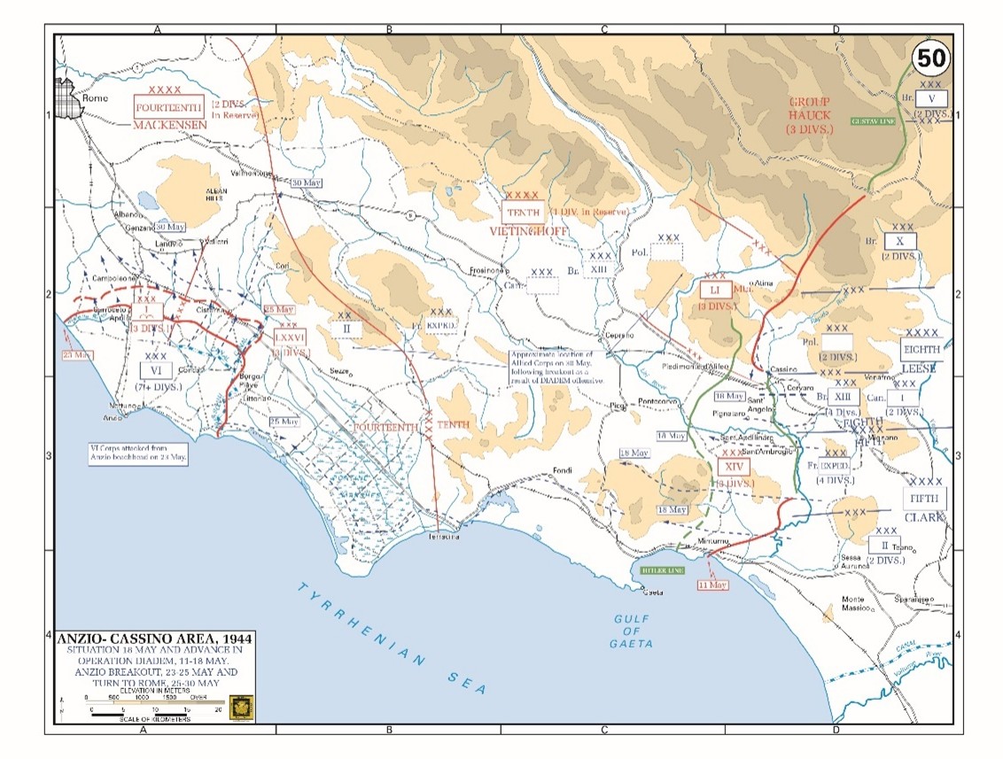 Anzio-Cassino Area, 1944