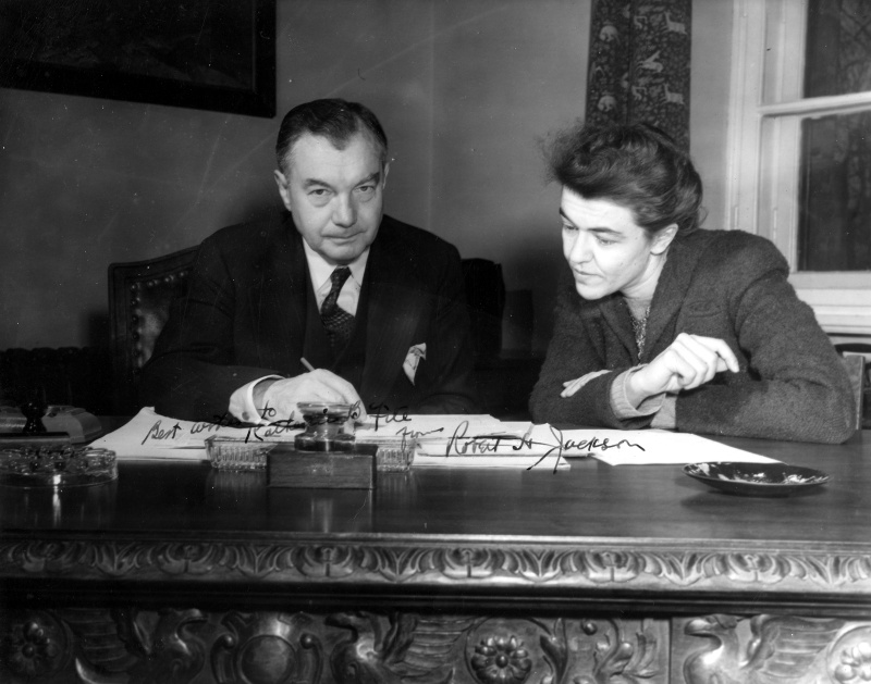 Katherine Fite Lincoln and Justice Robert H. Jackson.