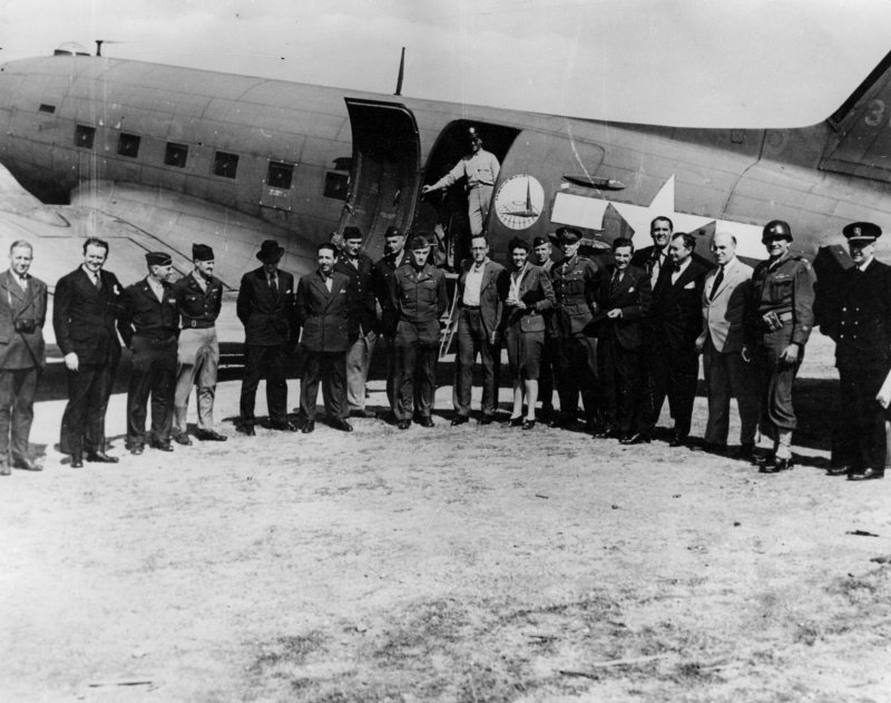 Delegation from the Four Powers inspect Nuremberg, Germany,