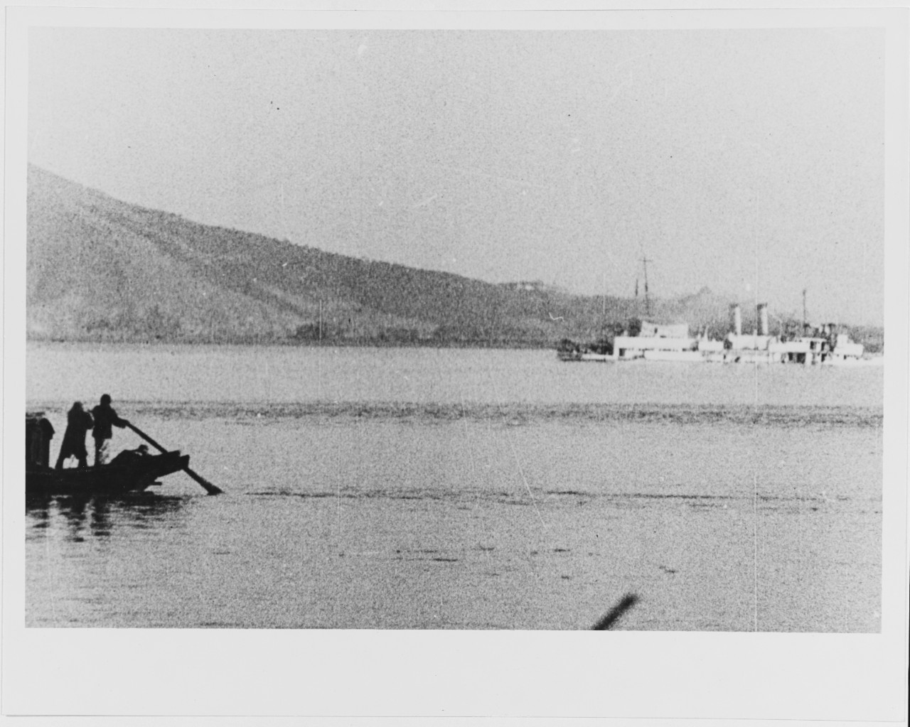 View of the USS Panay sinking