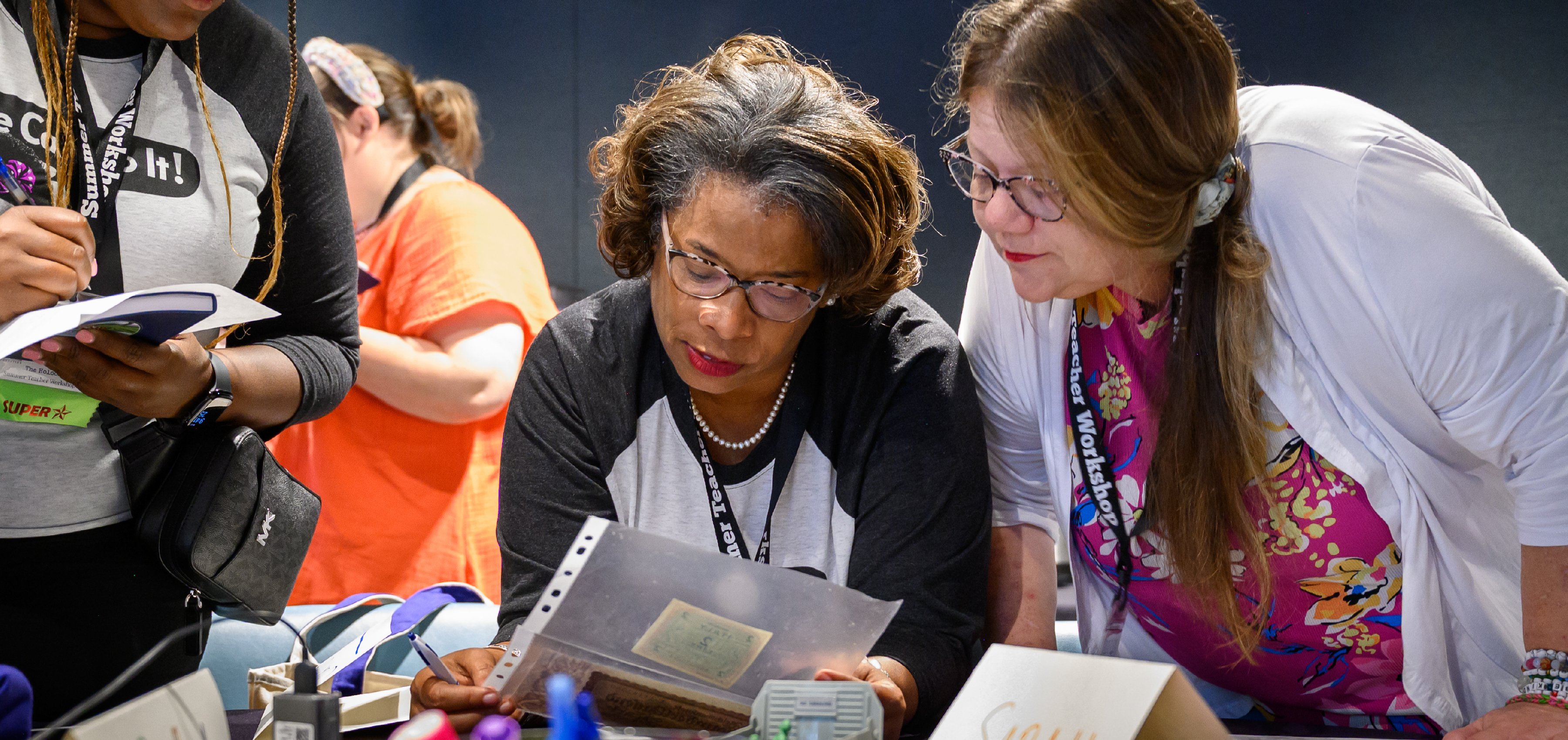 Photo of the Educator Advisory Council collaborating.