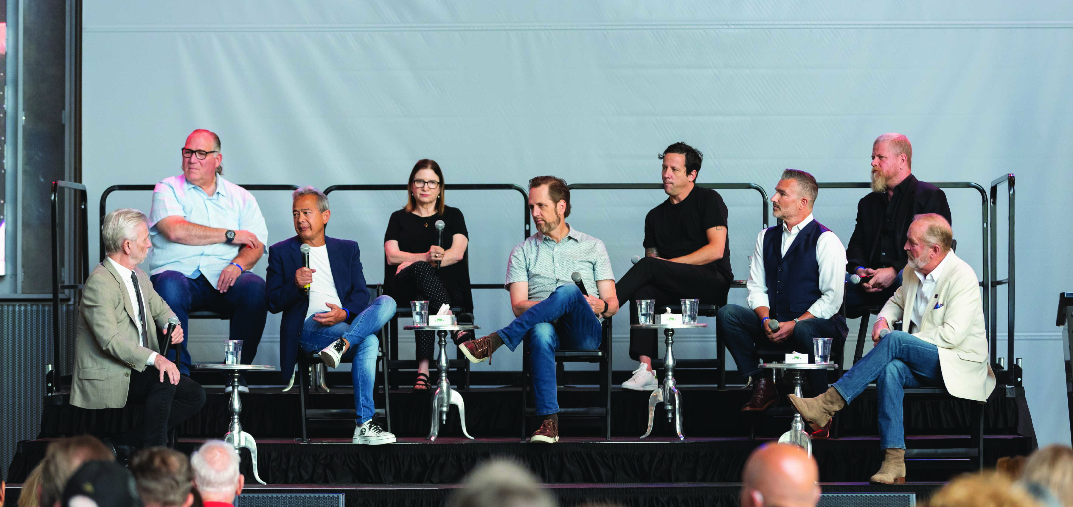 Band of Brothers symposium group on stage