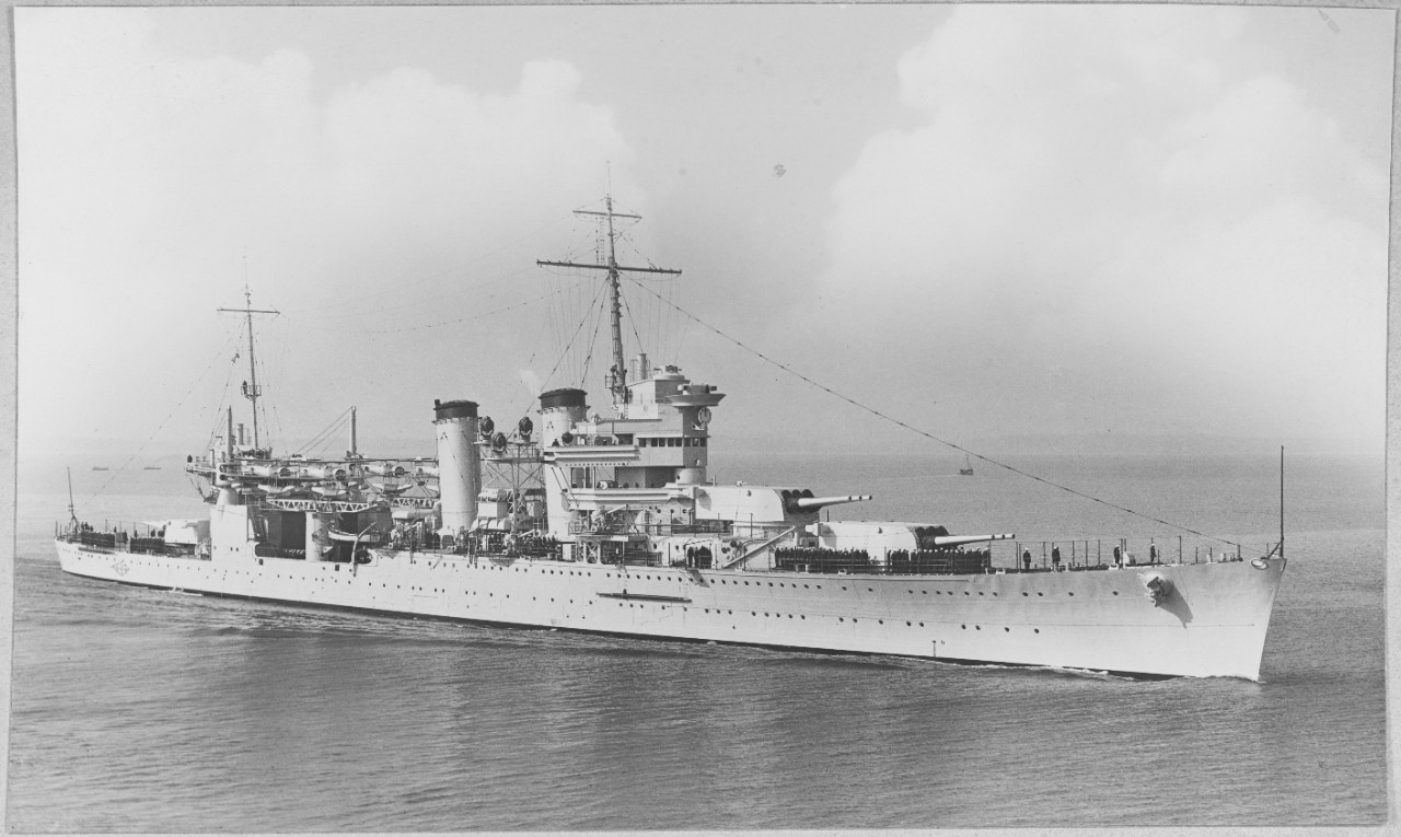 USS New Orleans (CA-32) in English waters, June 1934