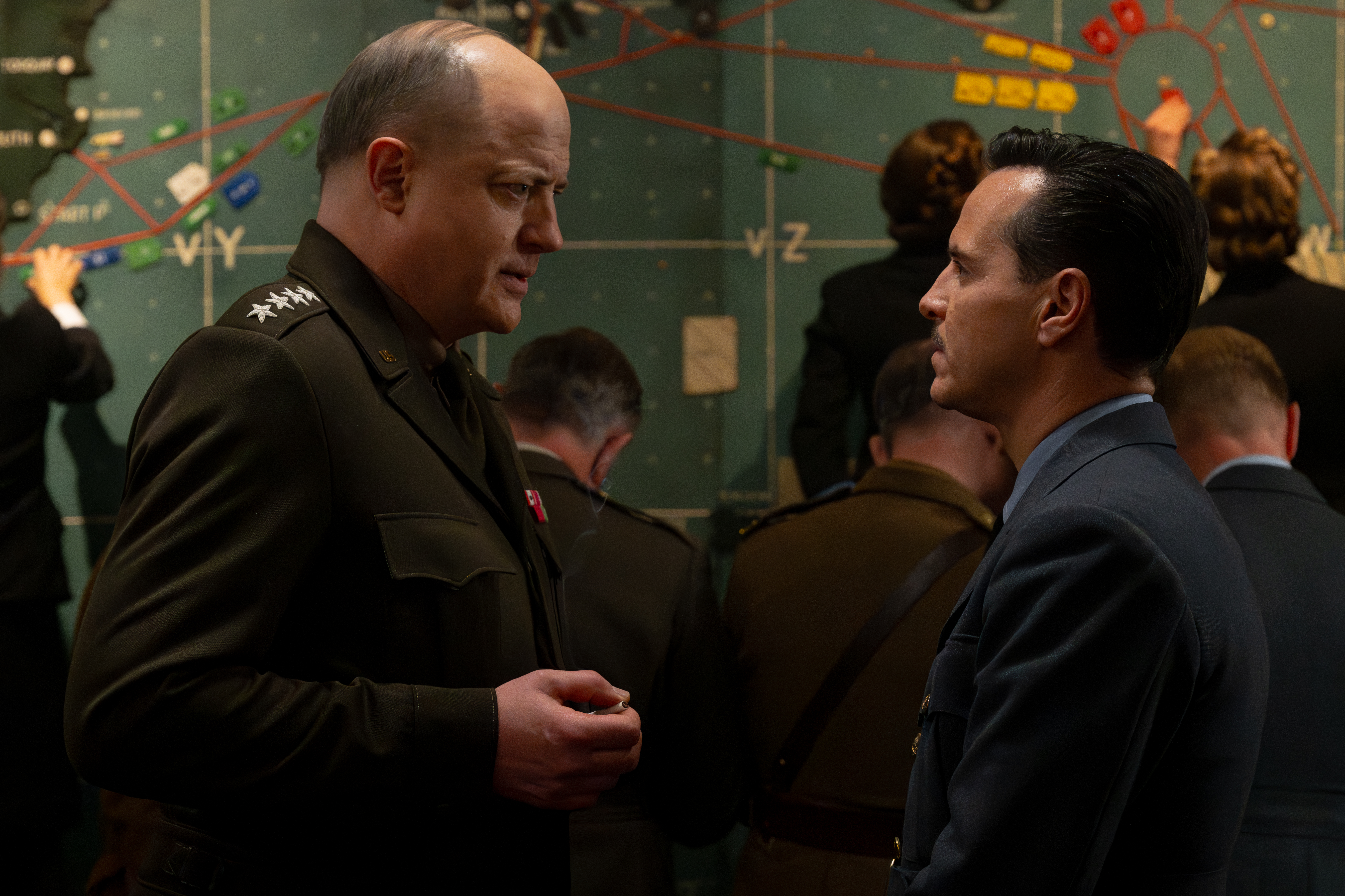 Brendan Fraser as "General Dwight D. Eisenhower"