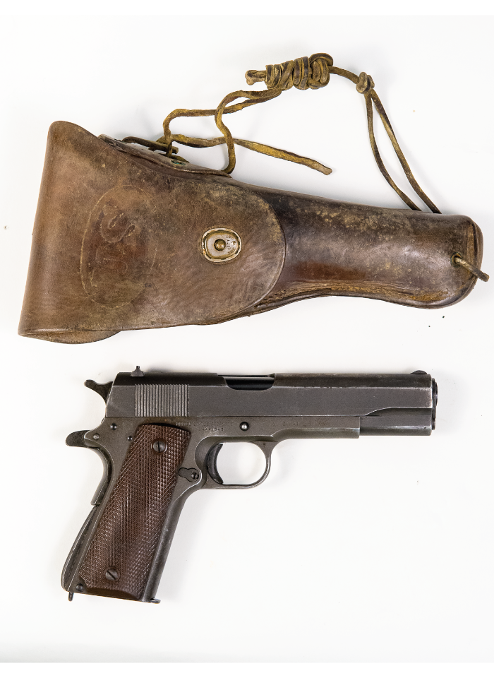 First Lieutenant Wallace Strobel’s M1911A1 and Holster
