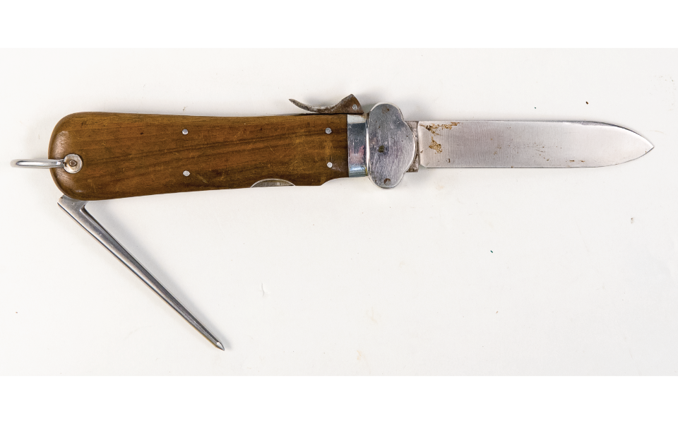 German Gravity Knife Captured by Sergeant Paul Rogers
