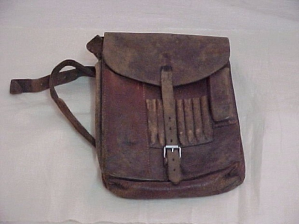 German Leather Map Case Captured by Sergeant Paul Rogers