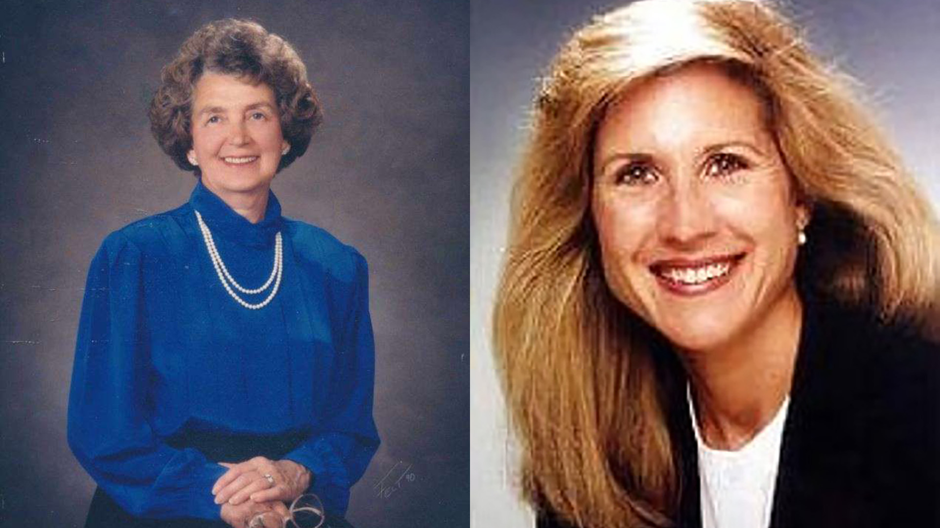 Mary Alice Sheehan Wahlstrom (left). Carolyn Anne Beug (right).