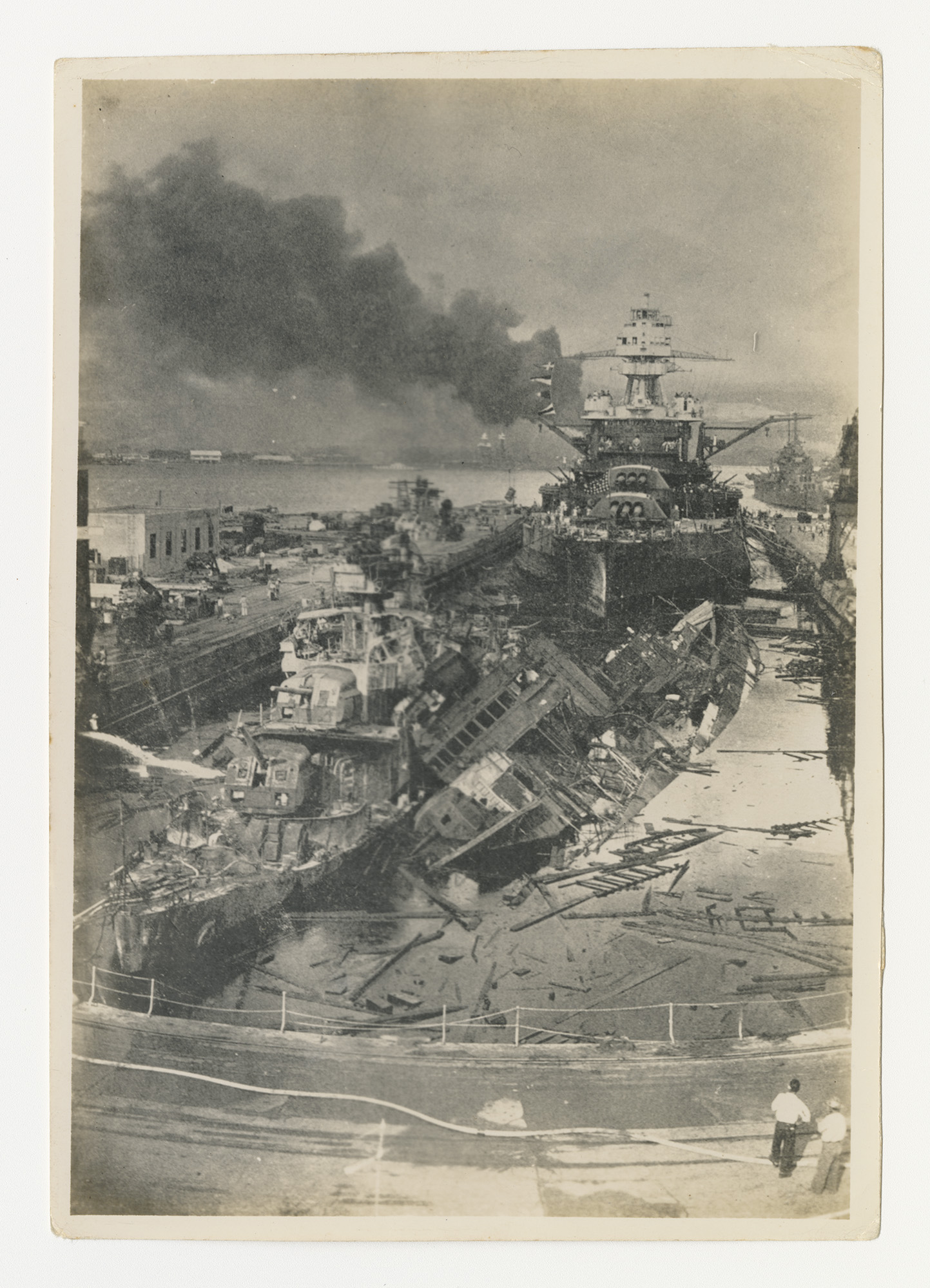 Wreckage of USS Downes and USS Cassin