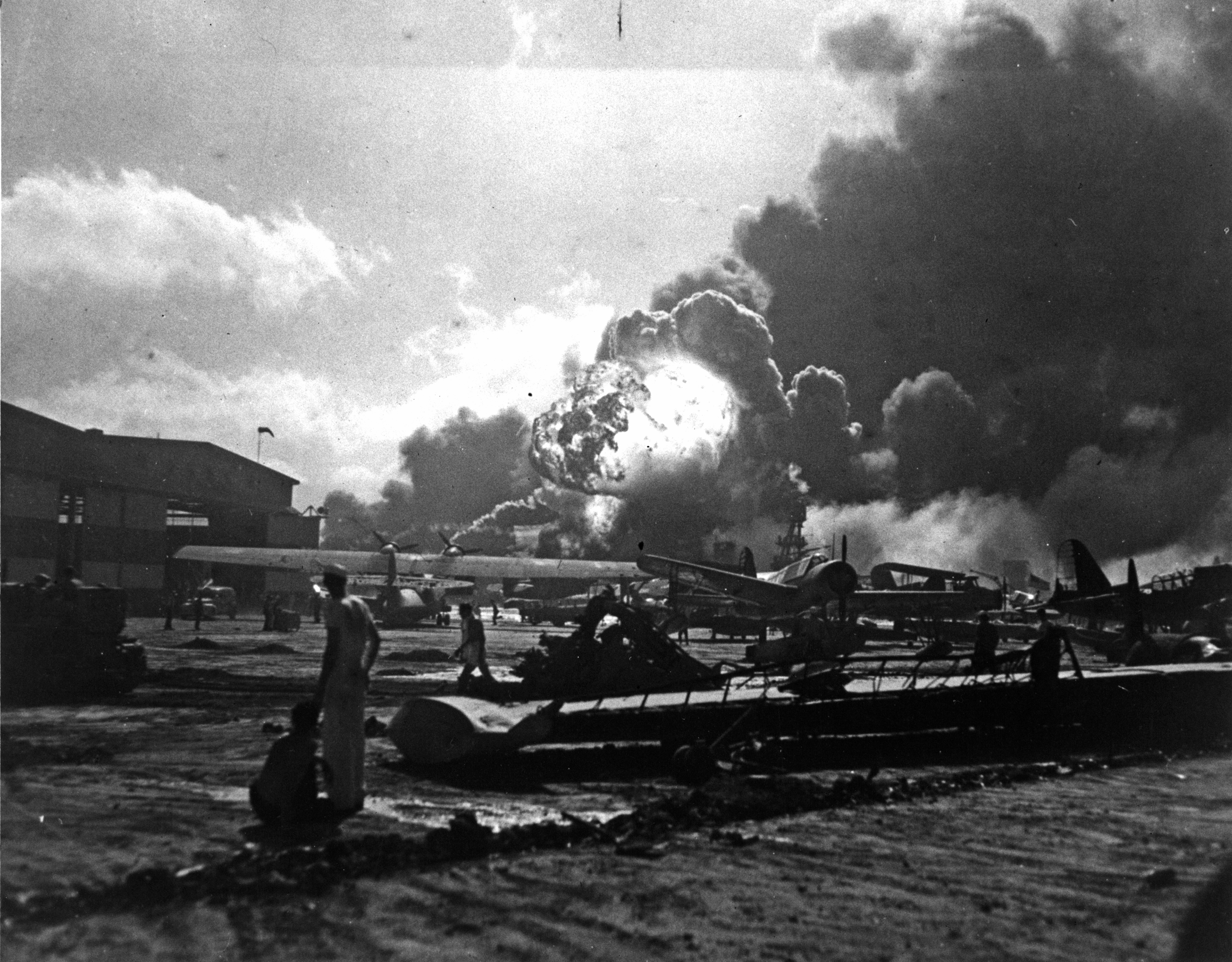 USS Shaw Explodes 