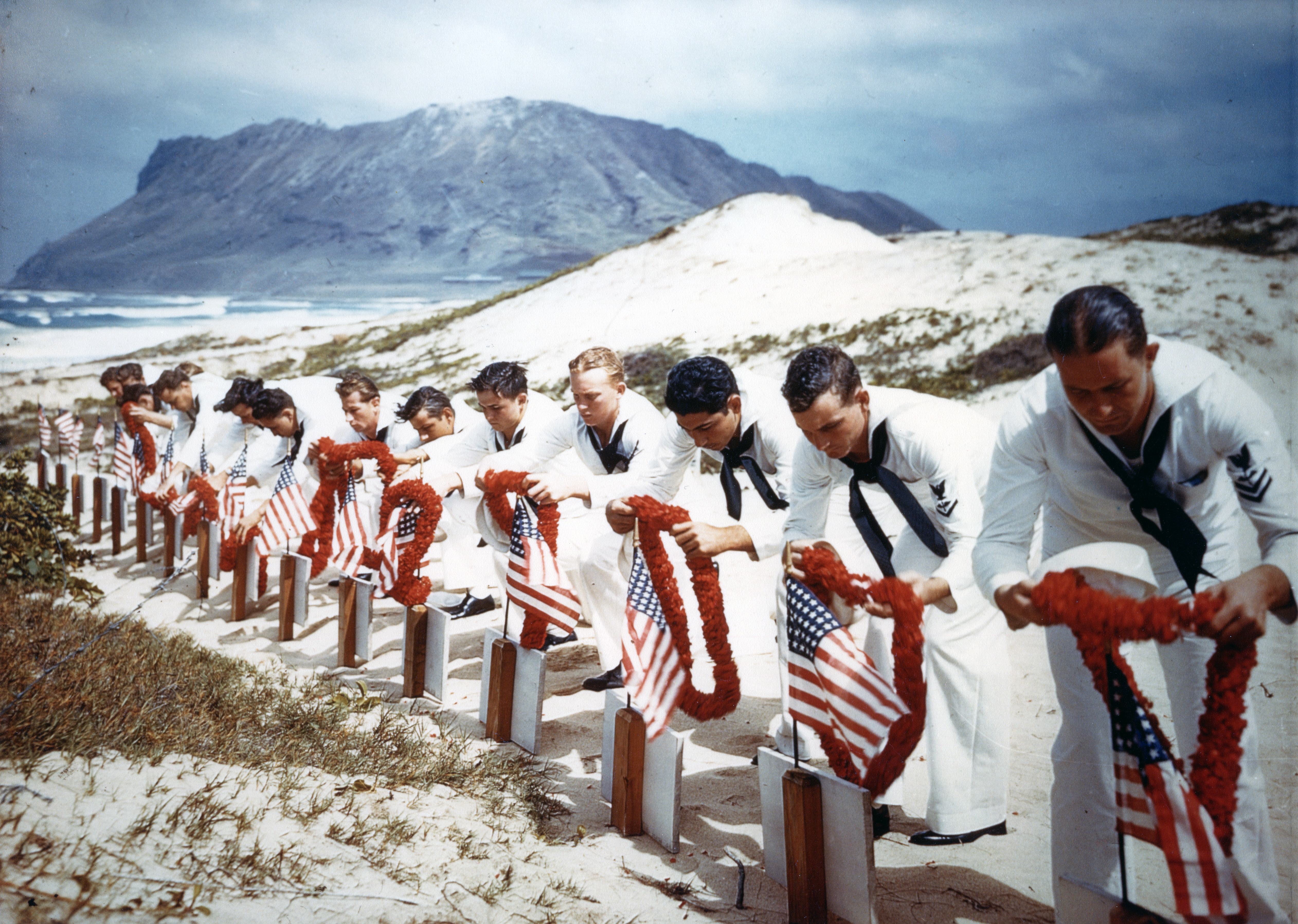 Lei-Laying at Sailors' Graves
