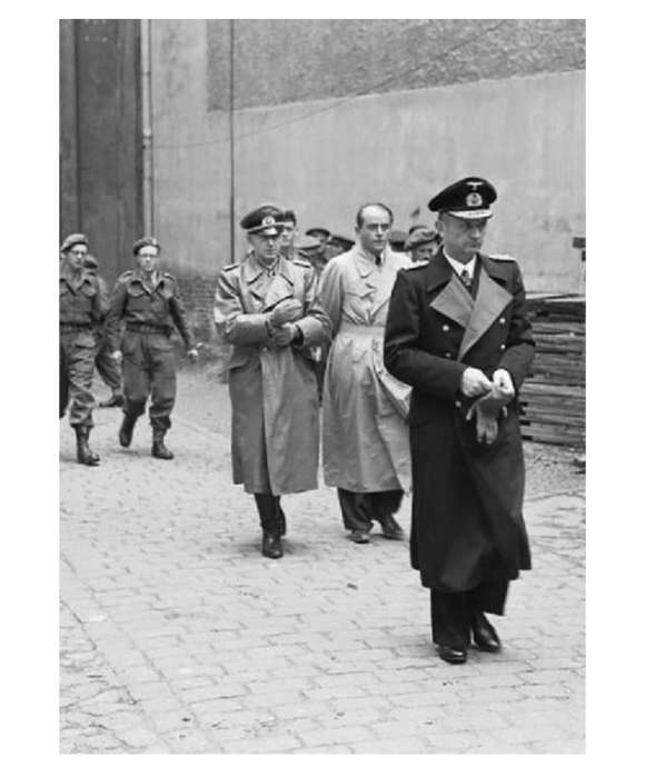 Hjalmar Schacht is released from the court, IMT, Nuremberg Germany