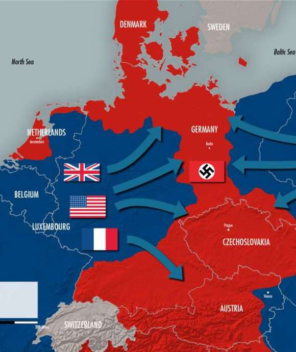 Map of the Somme battlefield
