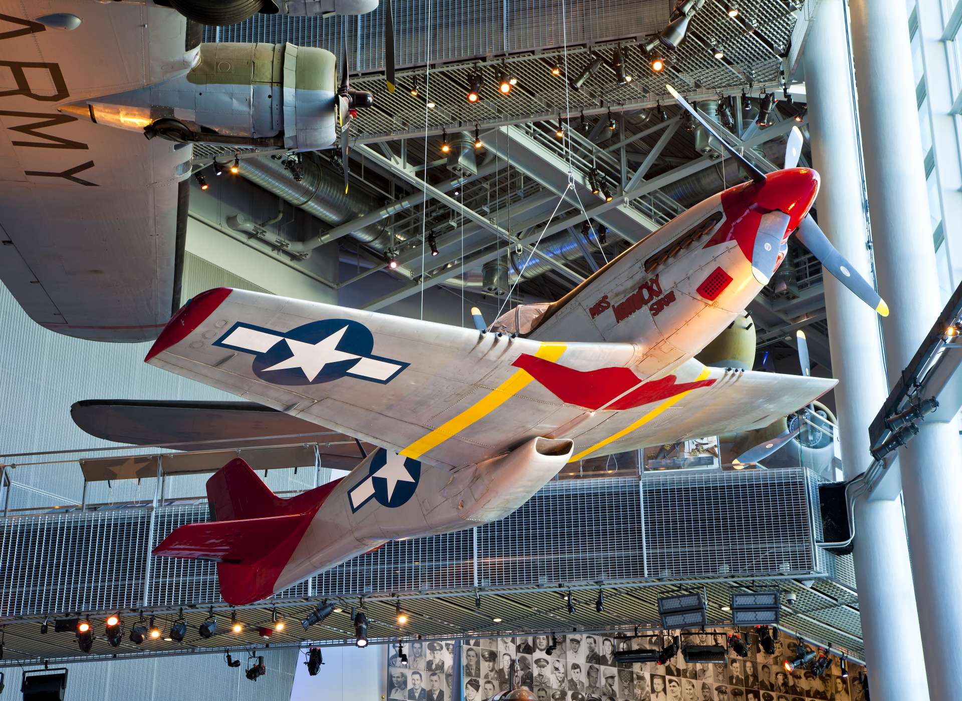 P-51 Red Tail aircraft in US Freedom Pavilion