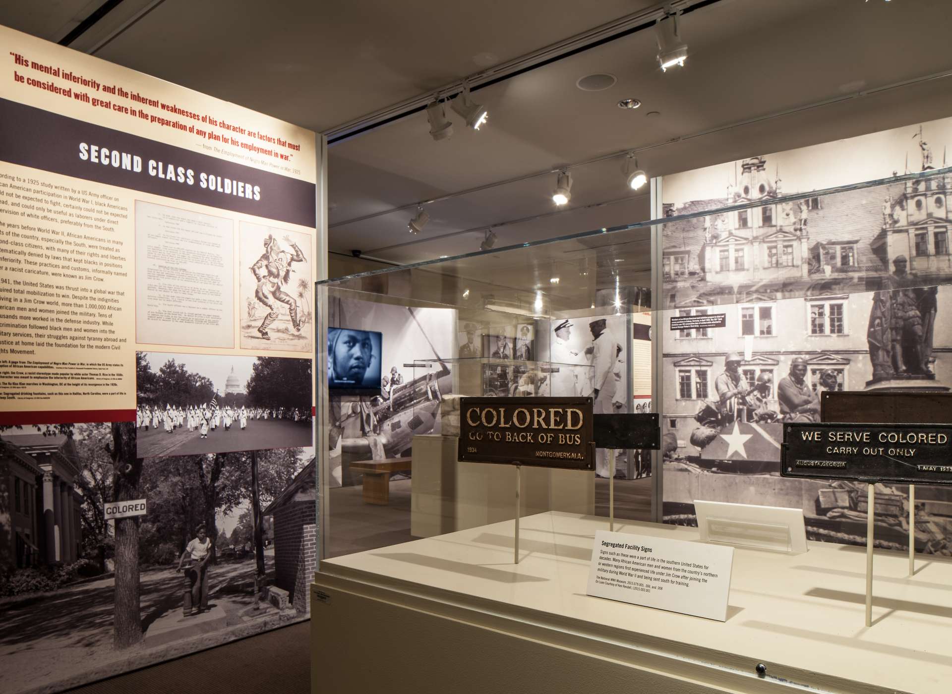 Fighting for the Right to Fight exhibit artifacts, Jim Crow era history