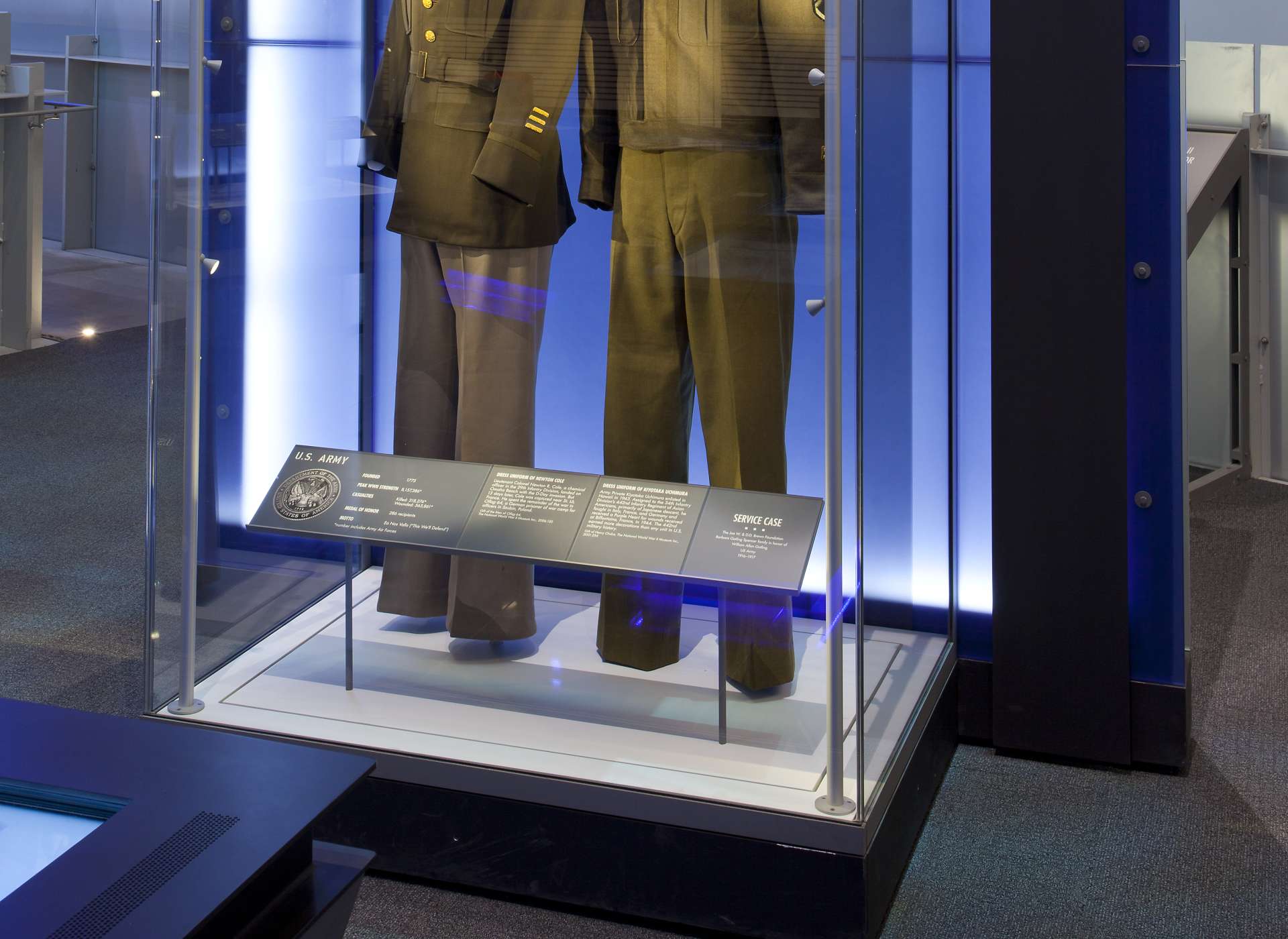 Laborde Services Gallery, US Freedom Pavilion, Army uniforms
