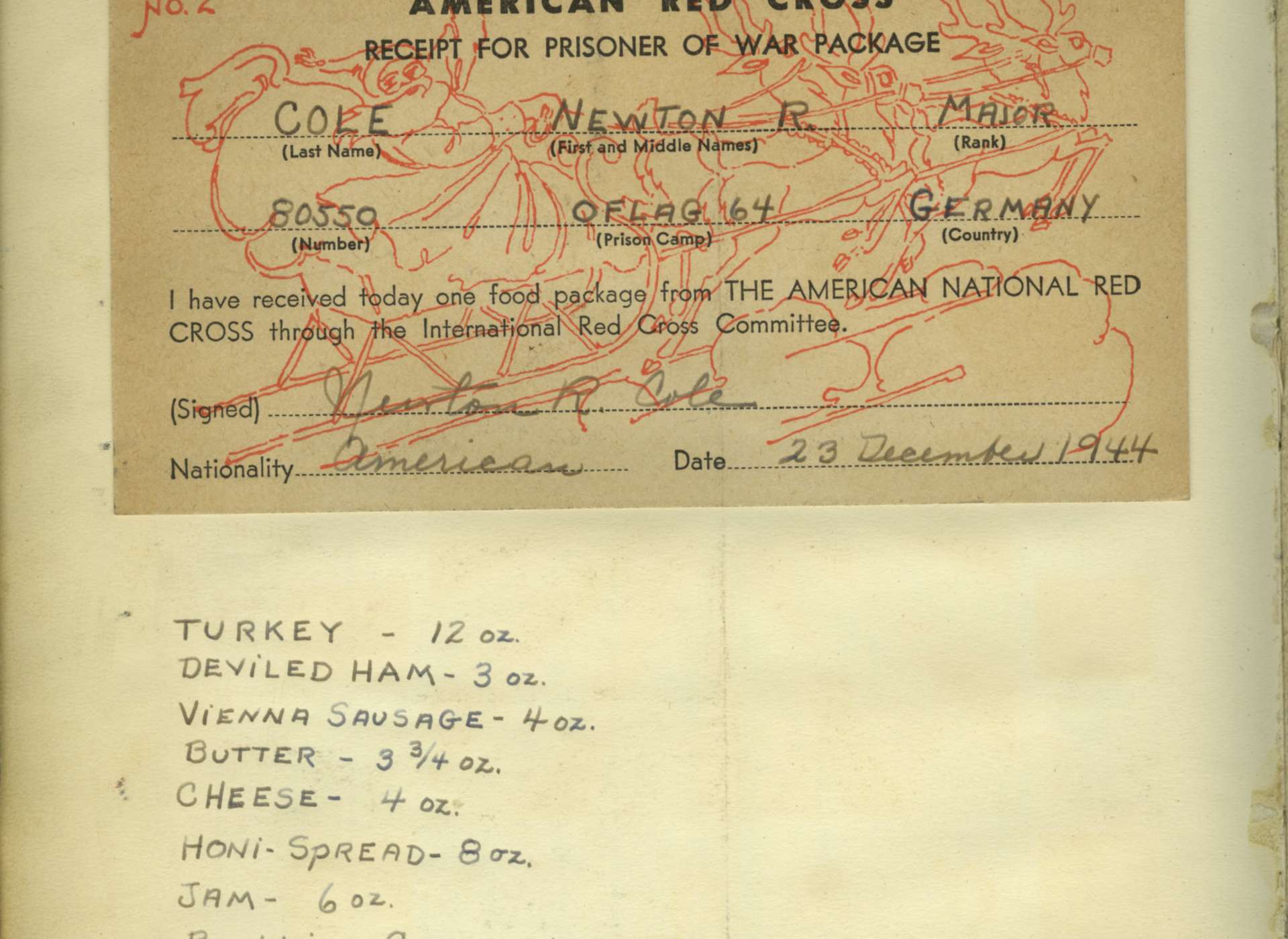 From the Wartime Log of Newton Cole