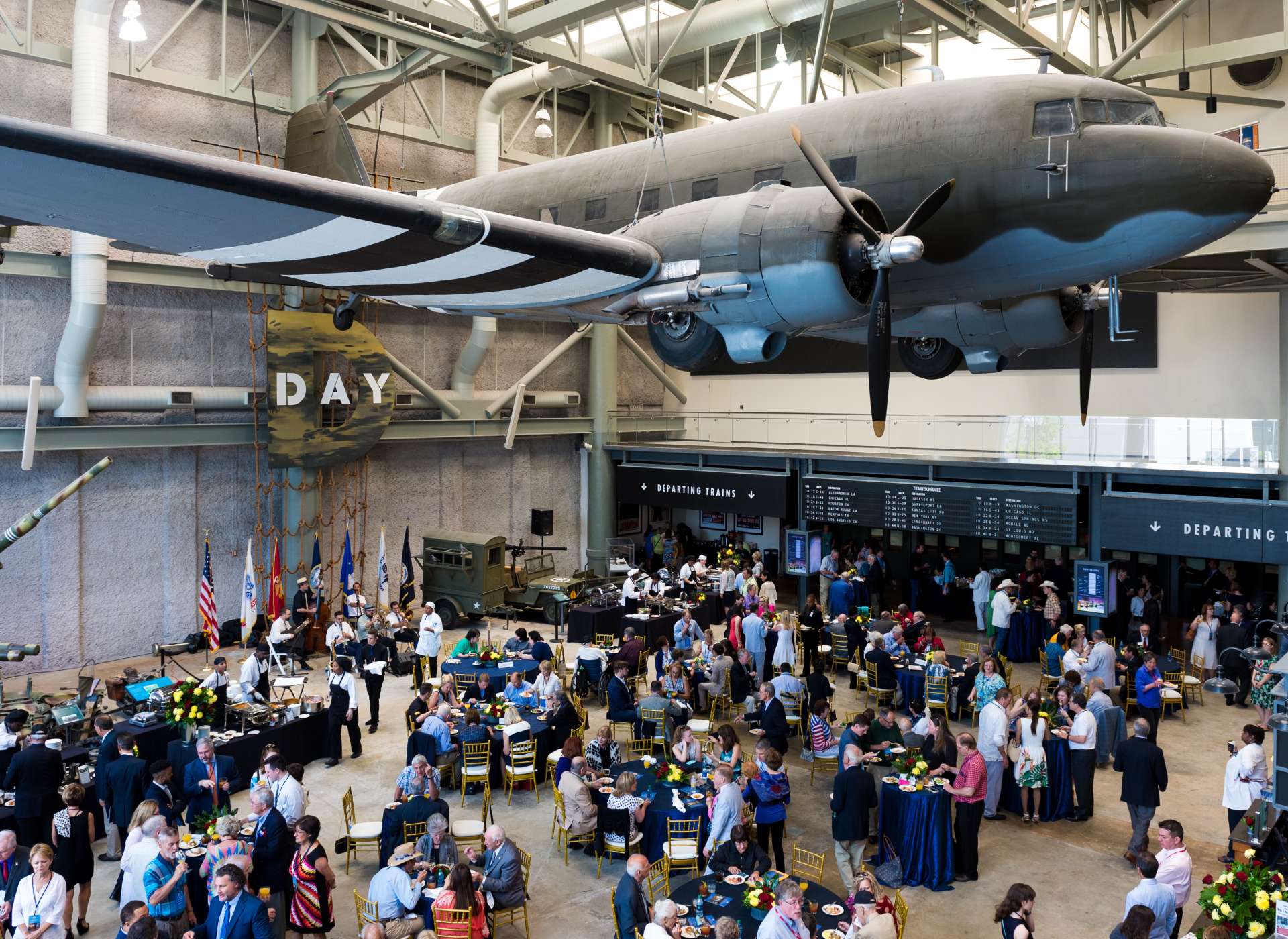 Louisiana Memorial Pavilion, exterior with C47