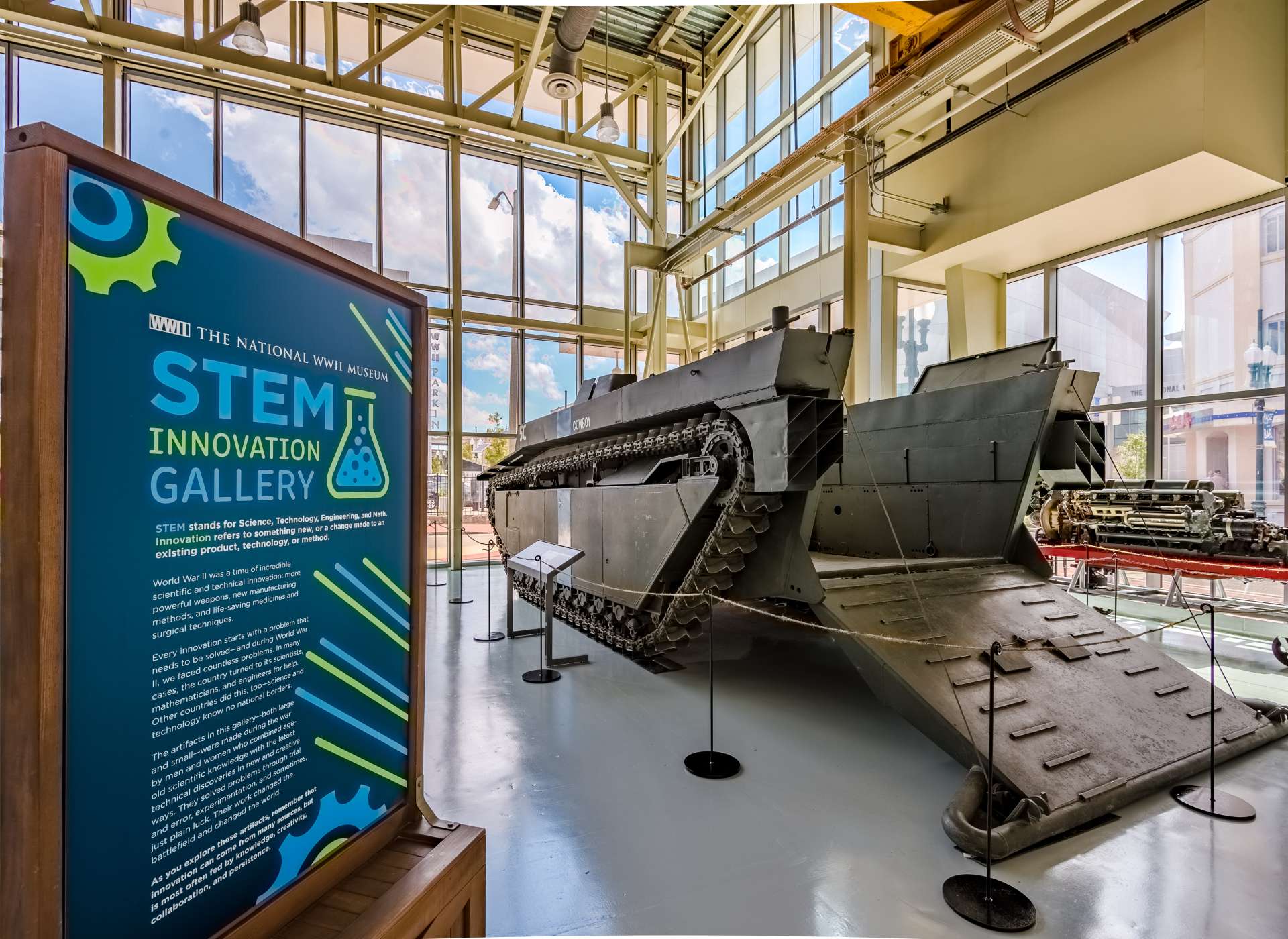 LVT4 Landing Vehicle in the Kushner Pavilion